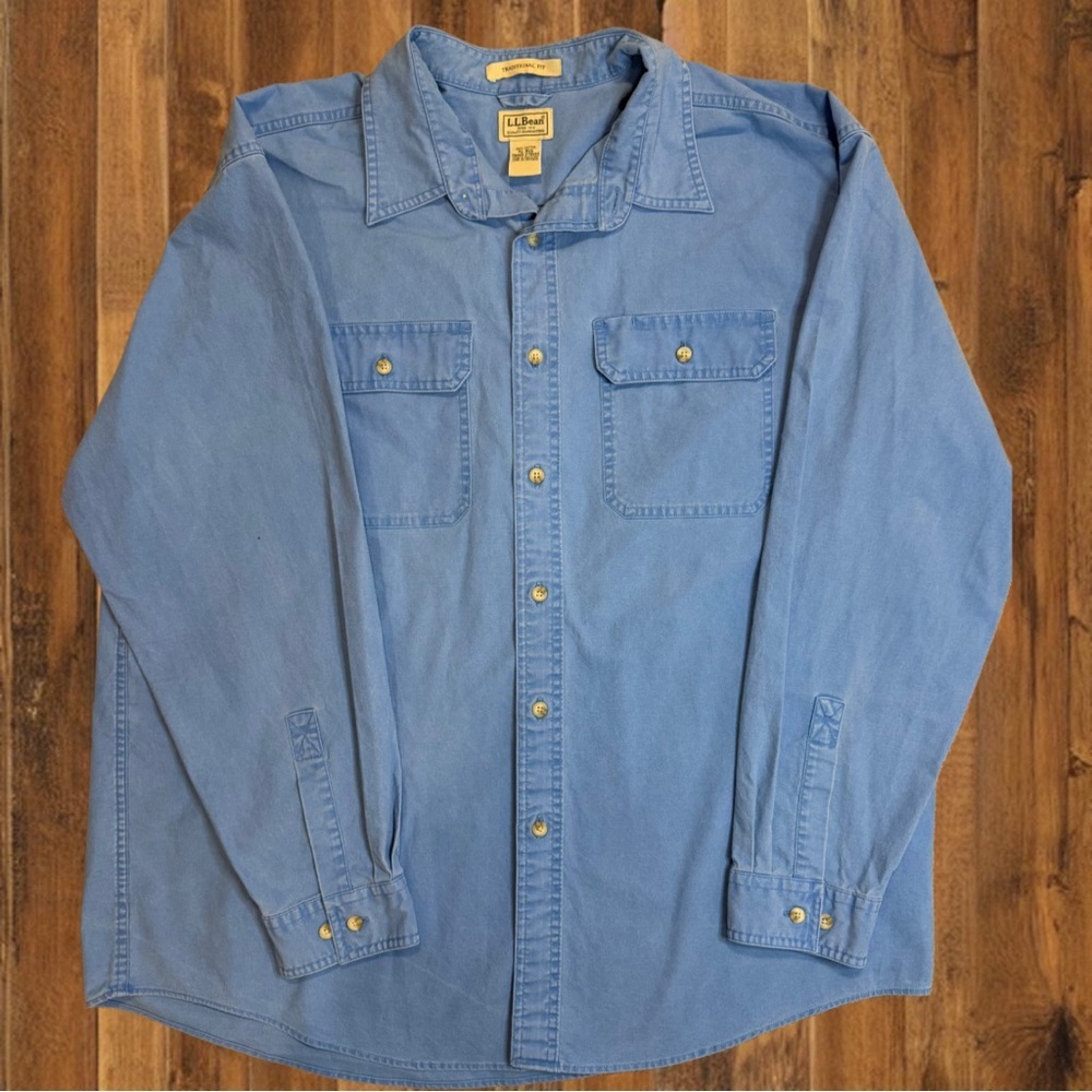 L.L.Bean Traditional Fit Button-Down Shirt – 100% Cotton – XL Regular
